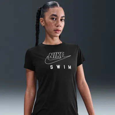 Nike Women's Swim Swoosh Hydroguard Short-sleeve Top