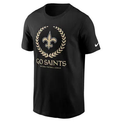 Nike New Orleans Saints Local Essential  Men's Nfl T-shirt In Black