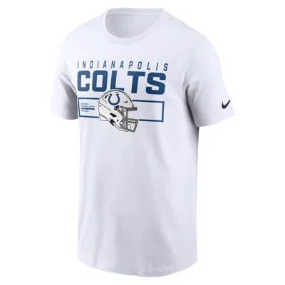 Nike White Indianapolis Colts Primetime Helmet Essential T-shirt In White