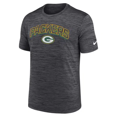 Nike Charcoal Green Bay Packers Velocity Performance T-shirt In Gray