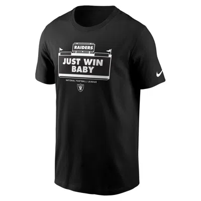 Nike Black Las Vegas Raiders Primetime Local Essential T-shirt In Black