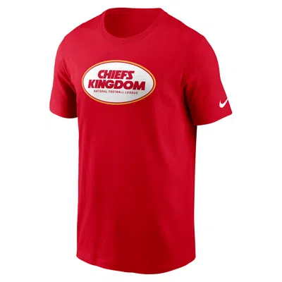 Nike Red Kansas City Chiefs Primetime Local Essential T-shirt In Red