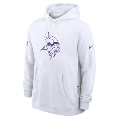 Nike White Minnesota Vikings Sideline Alt 2 Tight Coverage Performance Pullover Hoodie In White