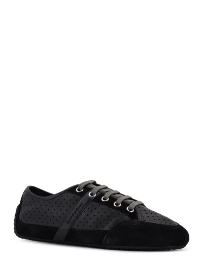 Givenchy Men Baskets Low-top Leather And Suede Sneakers In Black