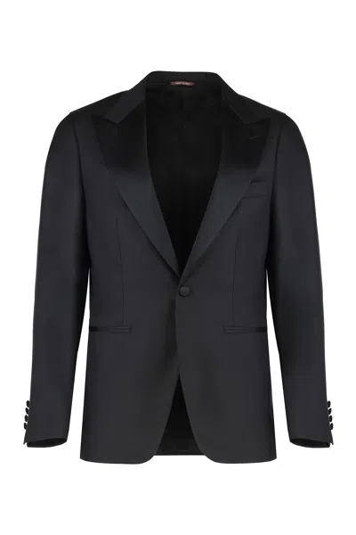 Canali Wool Two-pieces Suit In Black