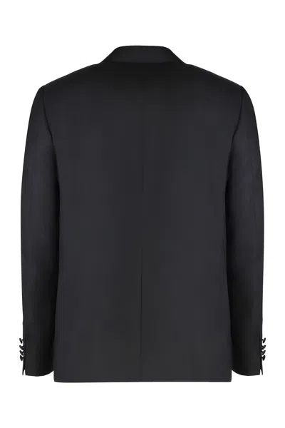 Canali Wool Two-pieces Suit In Black