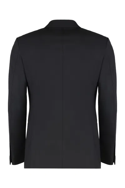 Tom Ford Satin-lapels Single-breasted Suit In Black