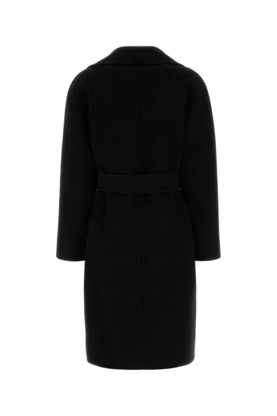 Burberry Black Wool Reversible Coat