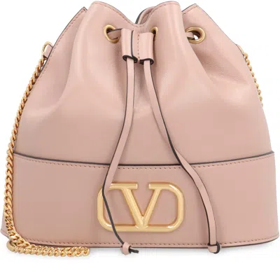 Valentino V Logo Bucket Bag