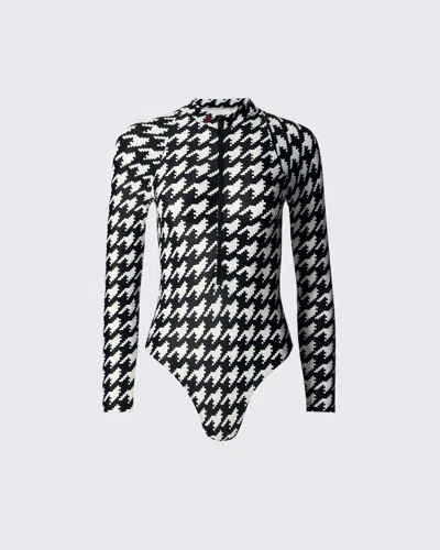 Perfect Moment Houndstooth Long Sleeve Spring Suit Xl