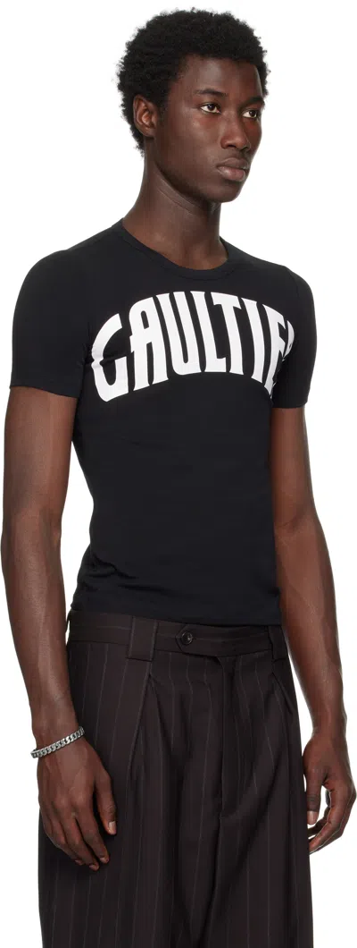 Jean Paul Gaultier Black 'the Gaultier' T-shirt In Black