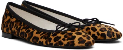 Repetto Brown & Tan Cendrillon Ballerina Flats