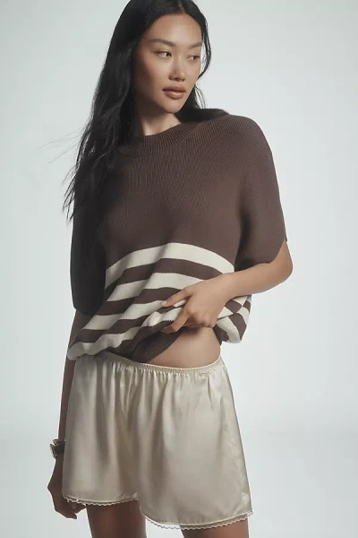Maeve Oversized Short-sleeve Sweater