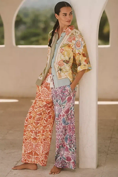 Emily Carter X Celandine Printed Linen Blend Pants