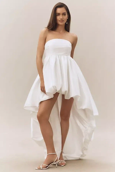 Atsu Taffeta Strapless High-low Bubble-hem Dress