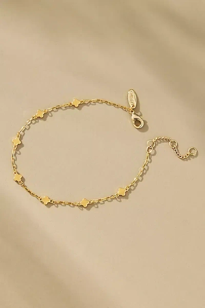By Anthropologie Clover Chain Wrap Bracelet