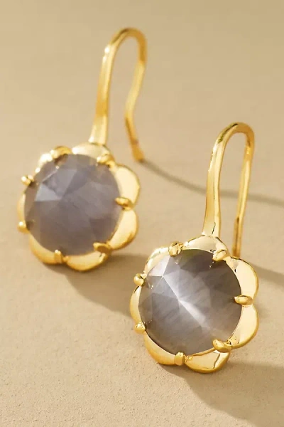 By Anthropologie Stone Fishhook Drop Earrings