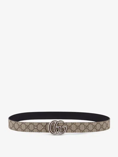 Gucci Reversible Leather And Supreme Gg Fabric Belt