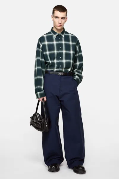 Acne Studios Checked Pattern Button-down Shirt In Black