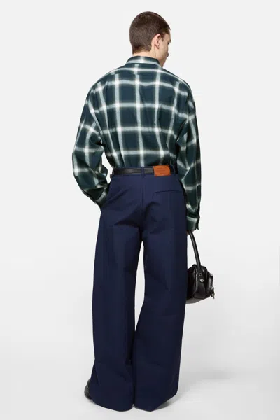 Acne Studios Checked Pattern Button-down Shirt In Black