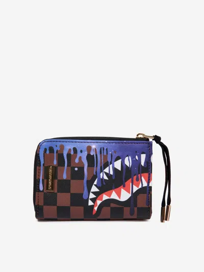 Sprayground Kids Lost In Space Drip Wallet In Brown