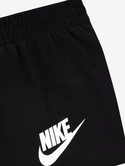 Nike Kids Club T-shirt And Shorts Set In Black