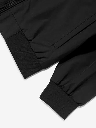 Ea7 Boys Logo Bomber Jacket In Black