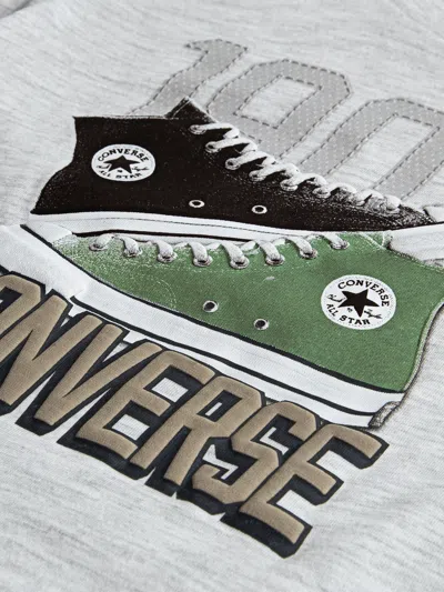 Converse Boys Retro Remix T-shirt And Shorts Set In Gray