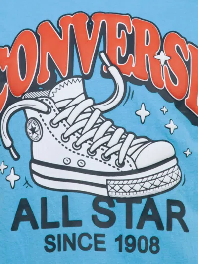 Converse Boys Trail Mix T-shirt And Shorts Set In Blue