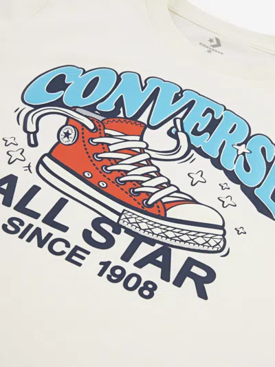 Converse Boys Trail Mix T-shirt And Shorts Set In White