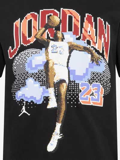 Jordan Boys Customised Air Digi T-shirt In Black