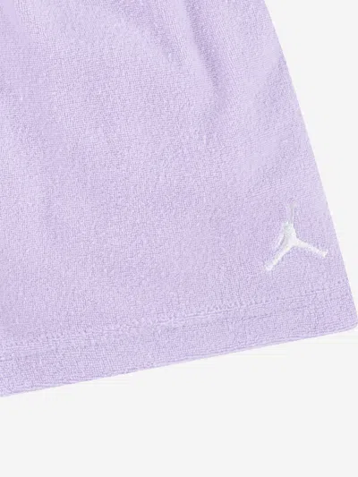 Jordan Boys   Terry Cloth Camp Set In Purple