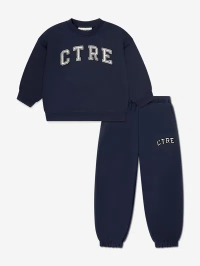 The Couture Club Kids Couture Sweatshirt And Joggers Set In Blue