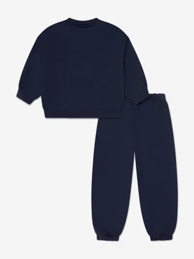 The Couture Club Kids Couture Sweatshirt And Joggers Set In Blue