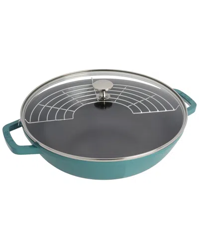 Staub 4.5-quart Enameled Cast Iron Perfect Pan In Blue
