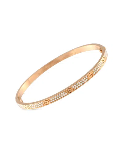 Cartier 18k Rose Gold 0.95 Ct. Tw. Diamond Bracelet (authentic Pre-loved) In Gold