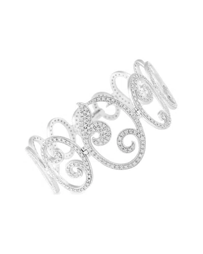 Tous 18k White Gold 3.25ct Diamond Bracelet To01-061025 In Metallic