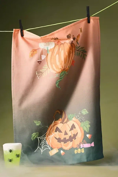 Anthropologie Two-faced Pumpkin Dish Towel