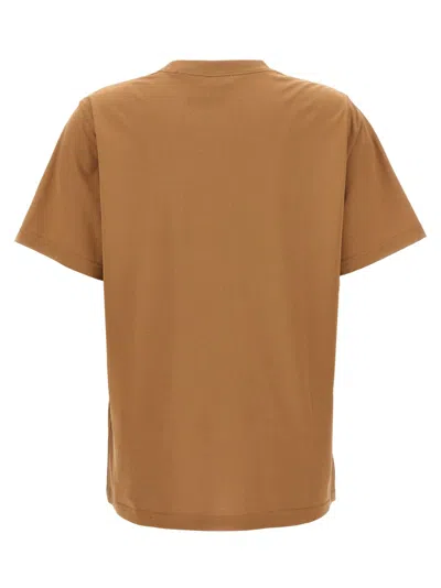 Burberry Beige T-shirt With Logo Print On Front In Cotton Woman