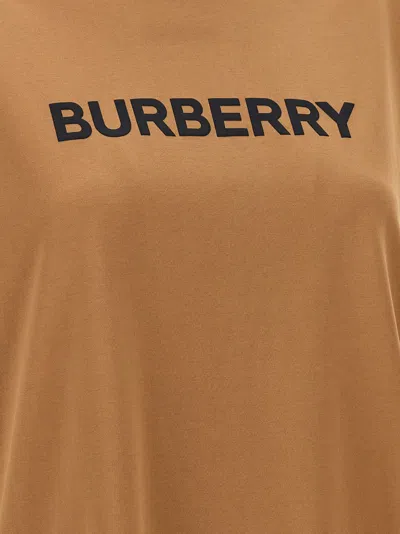 Burberry Beige T-shirt With Logo Print On Front In Cotton Woman