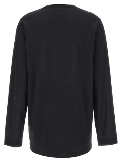 Khaite Round Collar And Long-sleeved T-shirt In Black