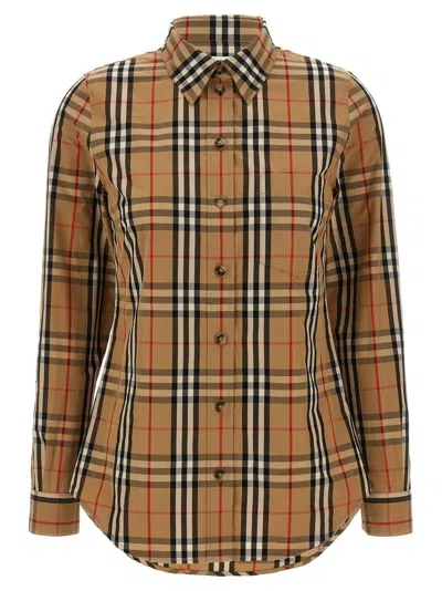 Burberry 'curved Hem Buttoned Cuffs Long Sleeves Shirt'