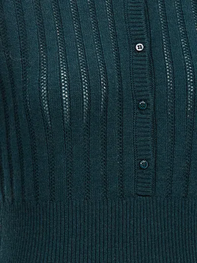 Eres Ribbed Crew Neck Bodysuit With Long Sleeves