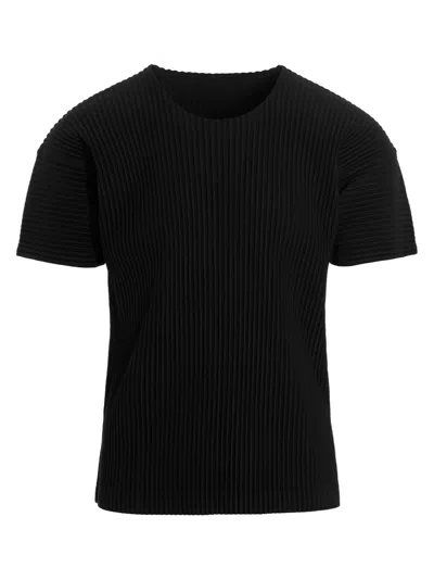 Issey Miyake Black Basics T-shirt In Black