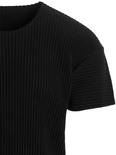 Issey Miyake Black Basics T-shirt In Black