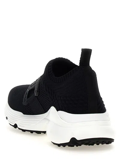 Tod's Black Canvas Kate Sneakers