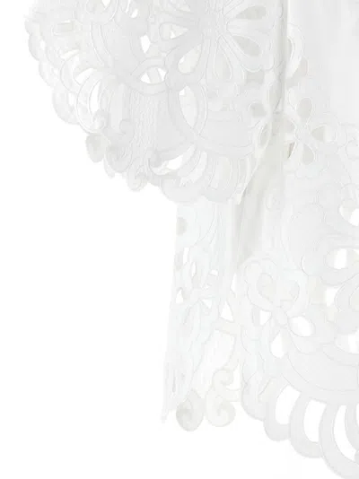 Dolce & Gabbana Cut-out Embroidery Shirt With Scalloped Hem