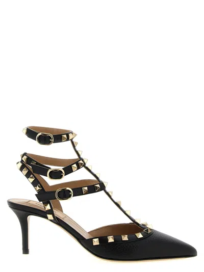 Valentino Rockstud Leather Slingback Pumps