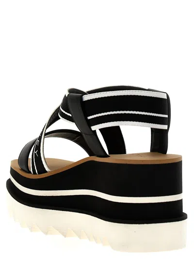 Stella Mccartney Stella Mc Cartney Sneak Elyse Striped Platform Sandals