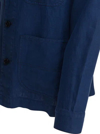 Alex Mill Garment Dyed Work Jacket In Upcycled Denim